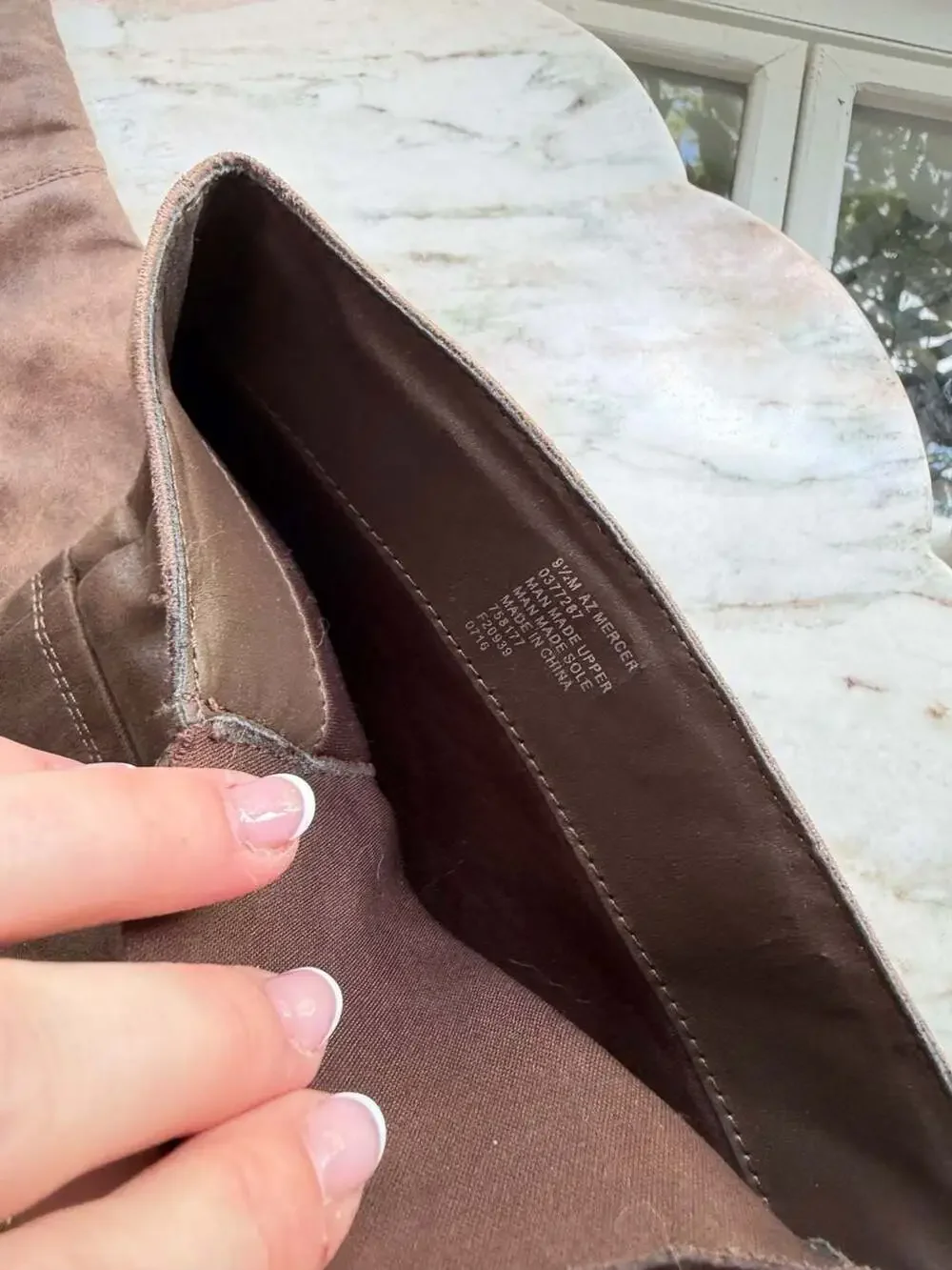 Unbranded Brown Faux Suede Over-the-Knee Boots